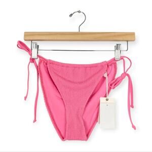 NWT Good American Bright Pink Always Fits Bikini Bottoms Size L/XL